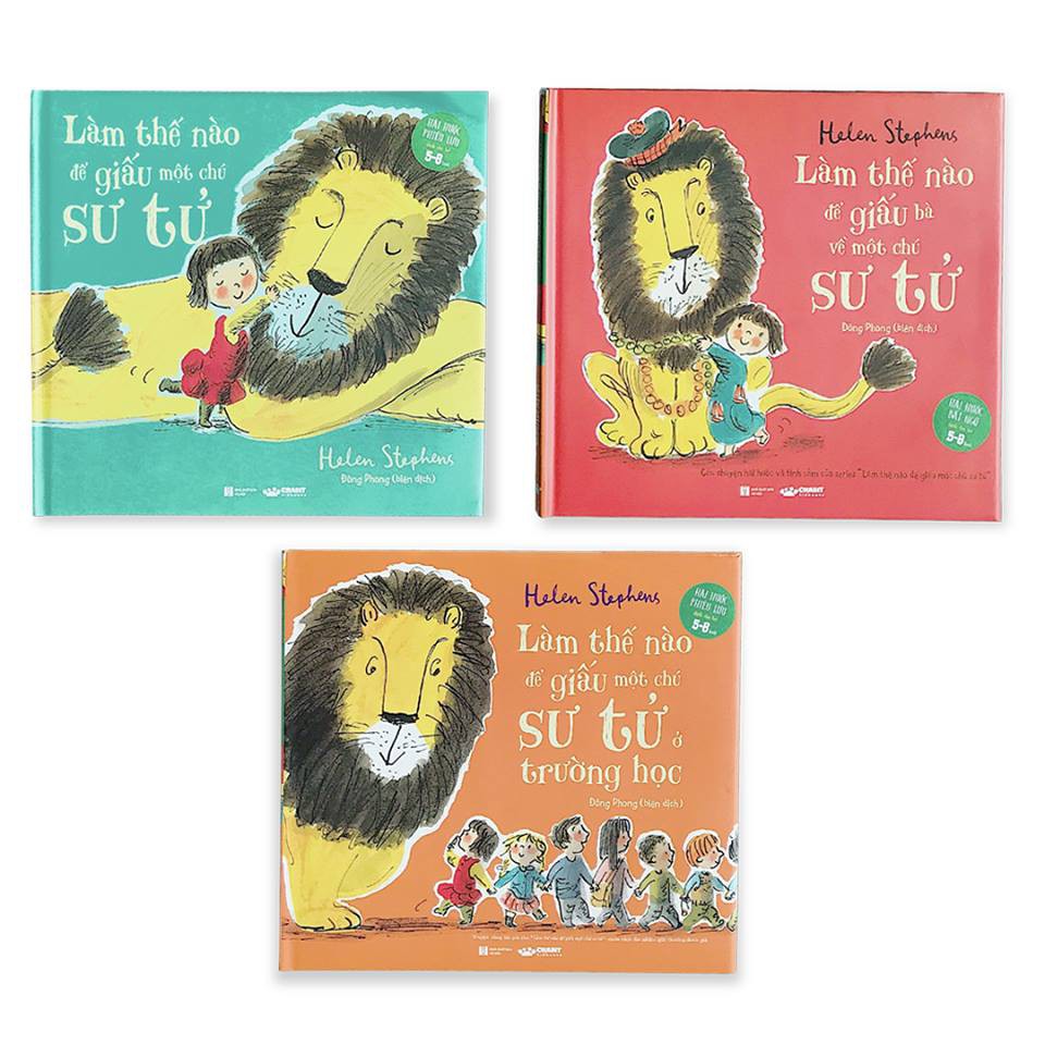 Sách - Combo 3 Làm thế nào để giấu một chú sư tử - dành cho bé 5-8 tuổi - Crabit Kidbooks