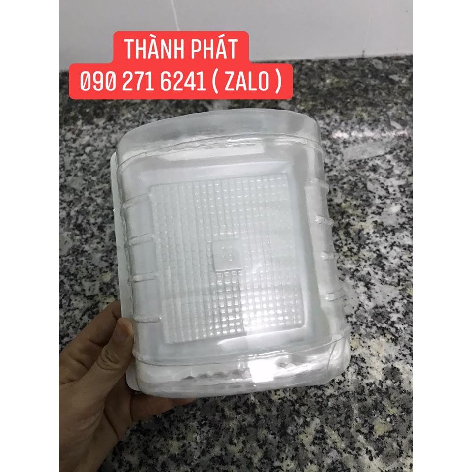 100 Hộp H22 - Hộp nhựa bánh bông Lan cuộn ngắn - Hộp bánh bông Lan nhỏ