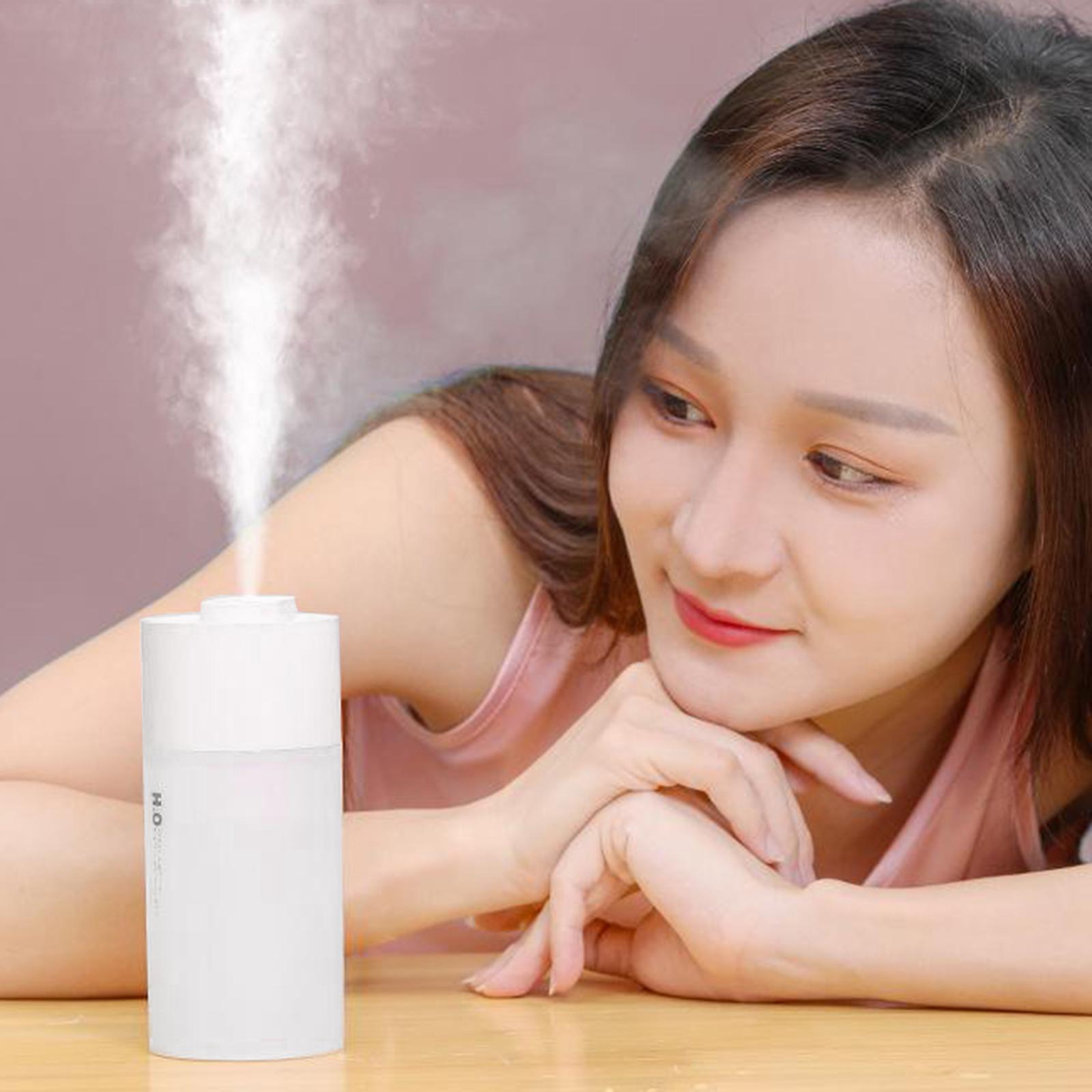 USB Essential Oil Diffuser Air Humidifier 250ml Tank for Car,Bedrooms Pink