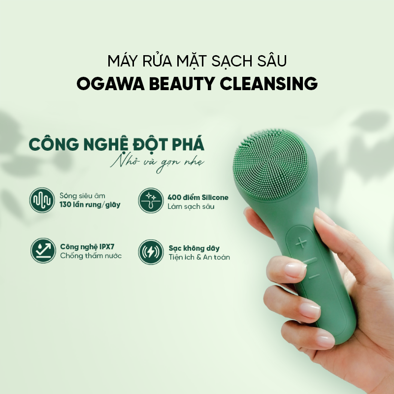 Máy rửa mặt Siêu âm OGAWA Beauty Cleansing