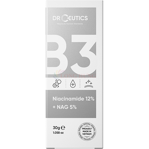 Tinh chất DrCeutics Niacinamide 12% + NAG 5% giúp cải thiện da xỉn màu và thu nhỏ lỗ chân lông (30g) - Hàng chính hãng