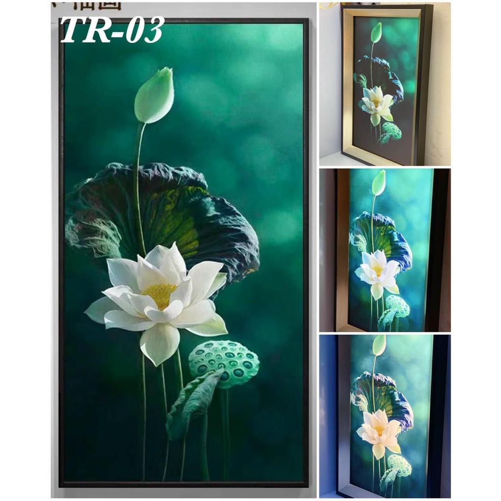 Tranh đèn led 5D treo tường 03 chế độ ánh sáng sử dụng trang trí nội thất