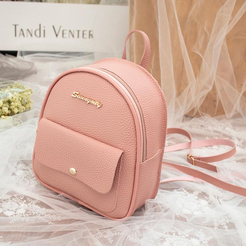 Ba Lô Mini Nữ Da PU Túi Đeo Vai Cho Bé Gái Trẻ Em Đa Năng Nhỏ Bagpack Nữ Nữ Ba Lô Đi Học