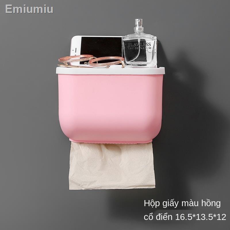 ۞♕Giá đựng giấy vệ sinh chống thấm treo tường đa chức năng cho nhà vệ sinh