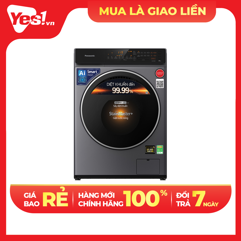 Máy giặt sấy Panasonic NA-V10FC1LVT 10/2kg - Hàng chính hãng - Giao HCM và 1 số tỉnh thành