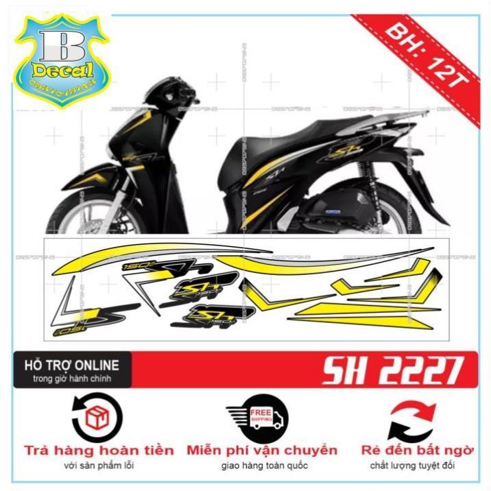 TEM XE SH 2020 VÀNG ĐEN