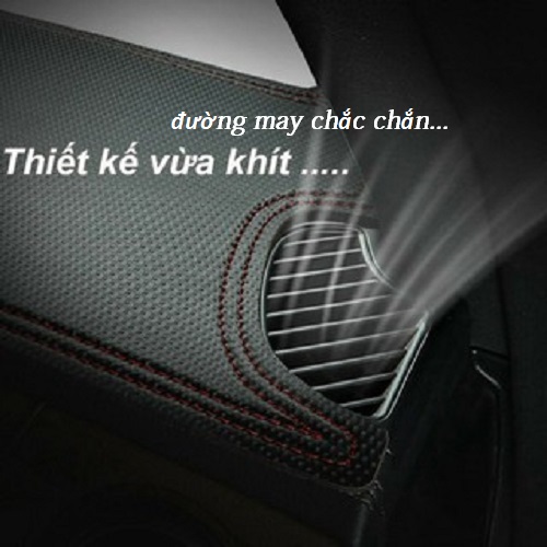 Thảm Taplo Xe Toyota Cross 2020-2022 loại da dày cao cấp 3 lớp chống trượt Da Carbon đen