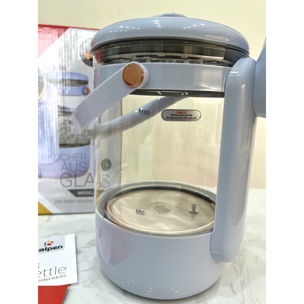 Bình Thuỷ Điện Điều Chỉnh Nhiệt Độ Kalpen KK99 Dung Tích 2.5L, Màn Hình Cảm Ứng, Công Nghệ Đức - Hàng chính hãng