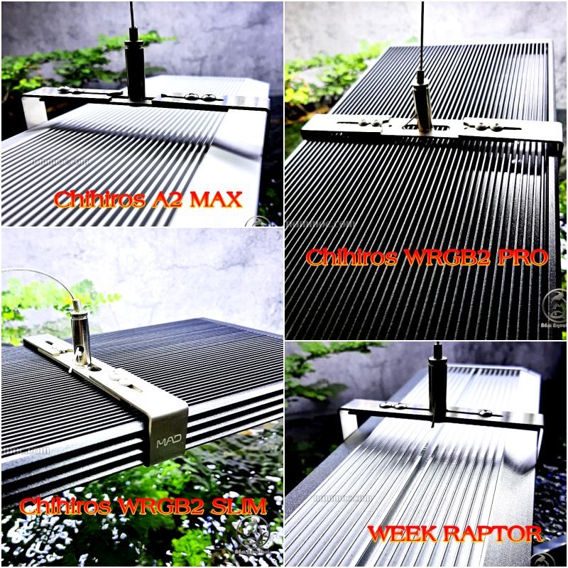 KIT Treo Đèn Đa Năng MAD | Kẹp Treo Inox Dùng Cho Nhiều Loại Máng Đèn Thuỷ Sinh