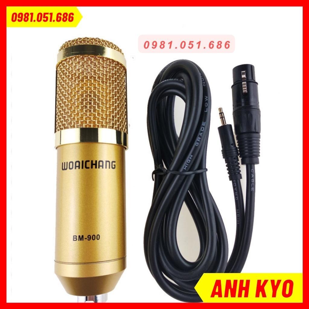 Mic thu âm BM900 Kết hợp được nhiều dòng sound card như K10 và K300, H9, V8, V10 hát nhẹ