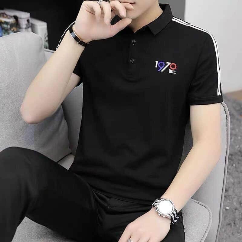 ÁO THUN NAM CỔ TRỤ FOMR BODY thêu 1970