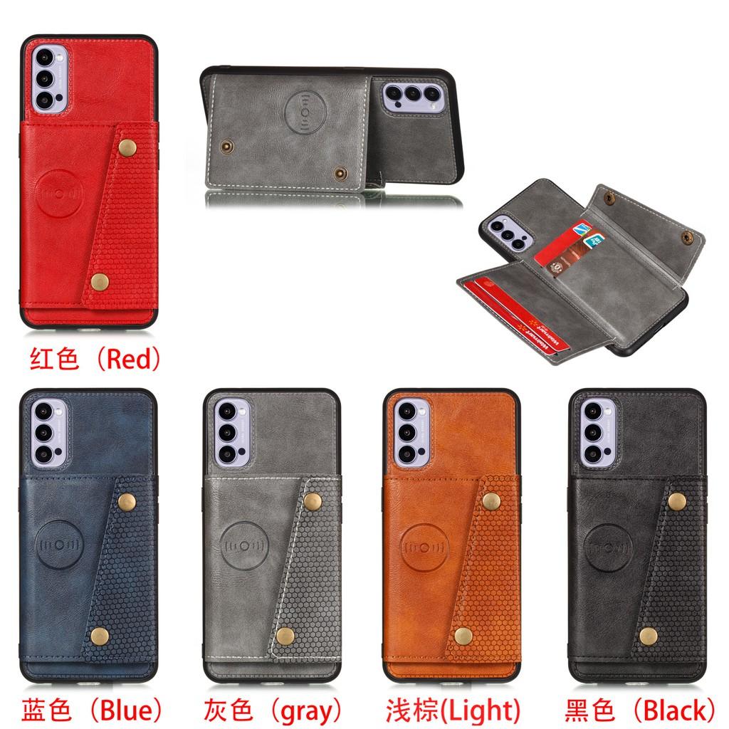 Ốp lưng da ví gập cho Oppo Reno4 Reno3 Pro Reno2 Reno Z Find X2 Lite Fine X2
