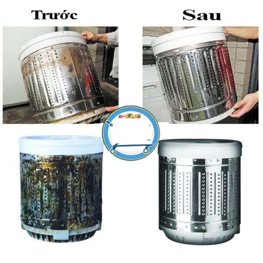 2 gói bột tẩy lồng máy giặt 450g