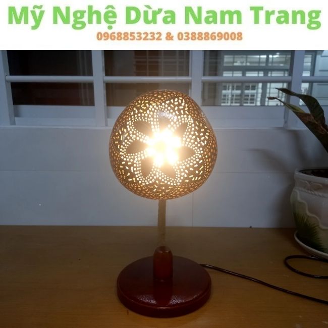 Đèn trang trí gáo dừa | Đèn ngủ gáo dừa | Đèn gáo dừa
