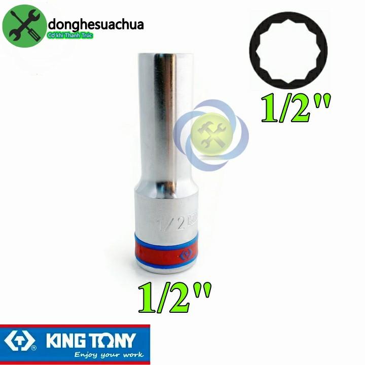 Tuýp 1/2 hệ inch 1/2 Kingtony 423016S loại dài 12 cạnh màu trắng 12.7mm