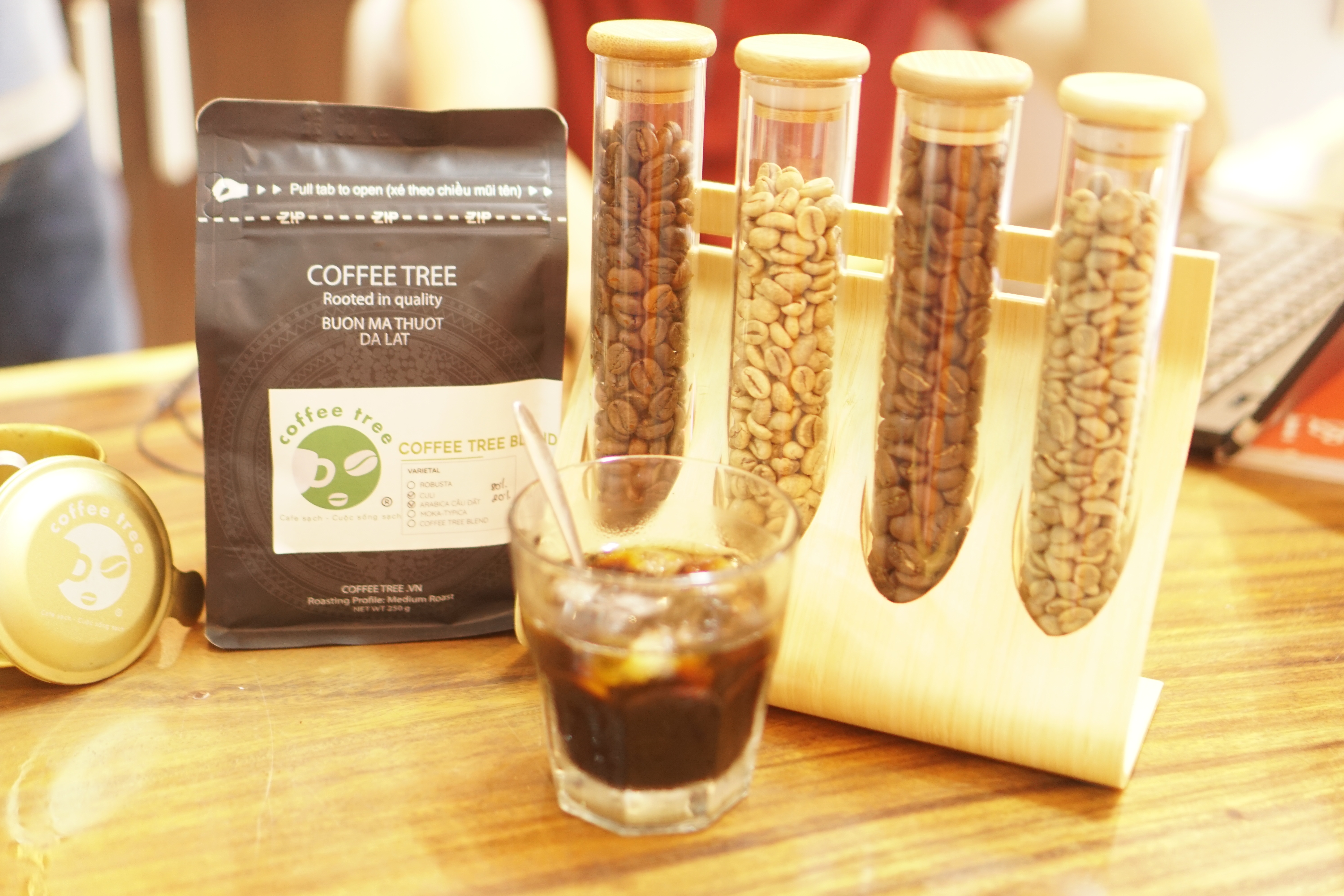 Cà phê hạt 100% nguyên chất truyền thống số 3 Coffee Tree 1kg thơm ngon, đậm đà, gu mạnh