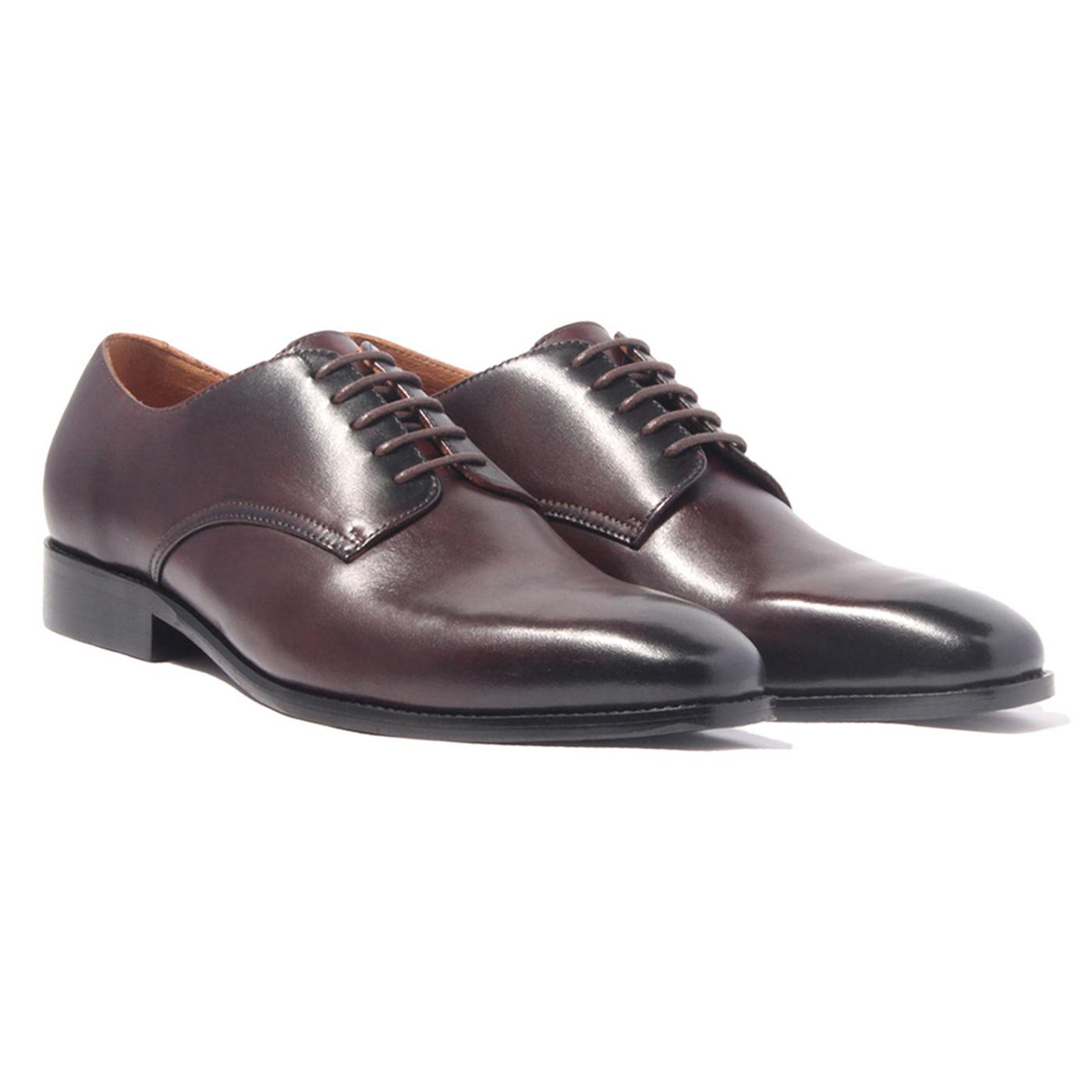 Giày Tây Nam Công Sở Banuli Da Bê Italian Dây Buộc Plan Toe Derby H1PD1 (Da Veg Itali Mềm Dẻo, Đế Siêu nhẹ, Bảo Hành Trọn Đời)