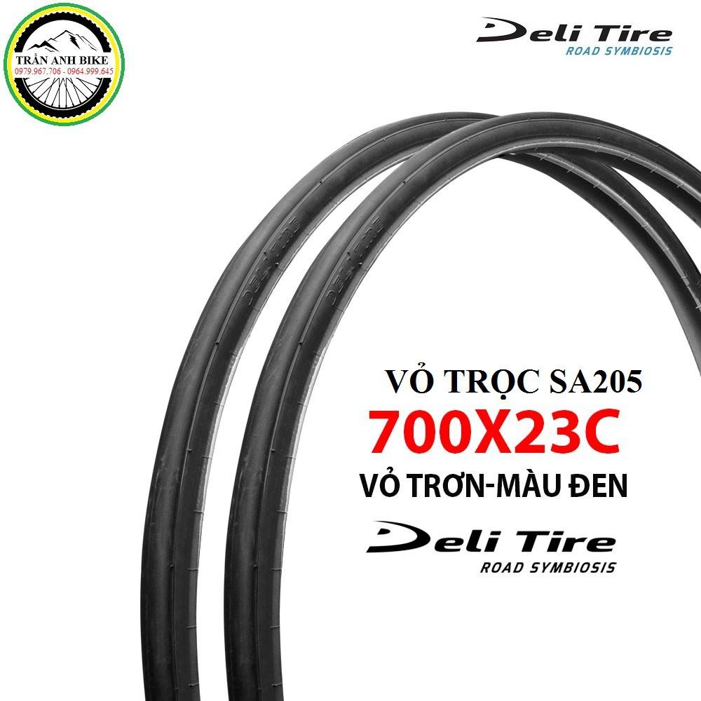 Vỏ lốp trọc xe đạp thể thao Deli Tire SA205 700x23c (1 chiếc)