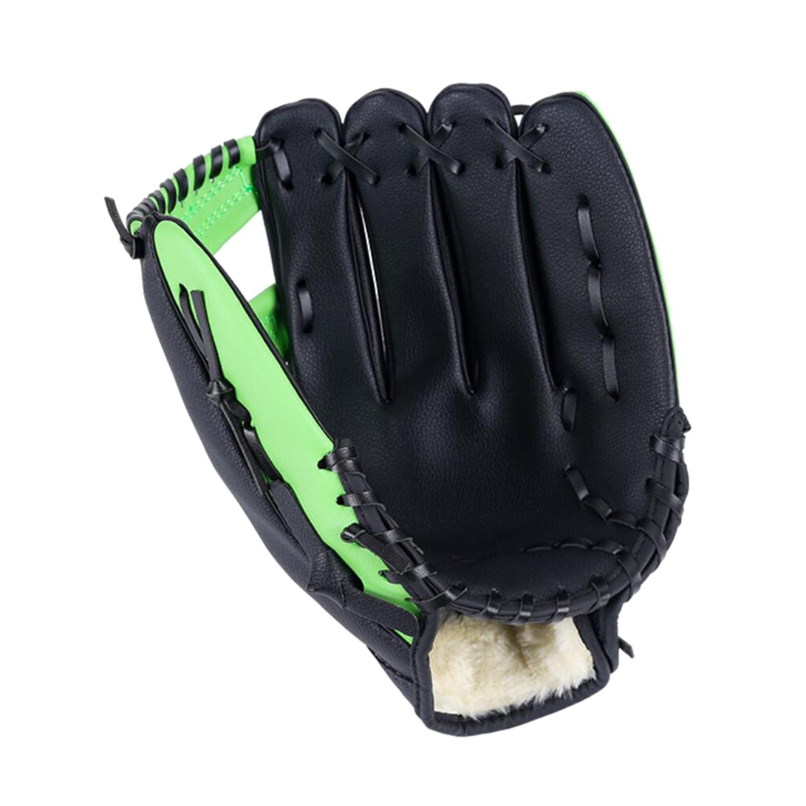 Adjustable Baseball Gloves with Soft Leather Thickening Pitcher Softball Gloves for Child Teens Adult Left Hand Throw, Left Hand Glove