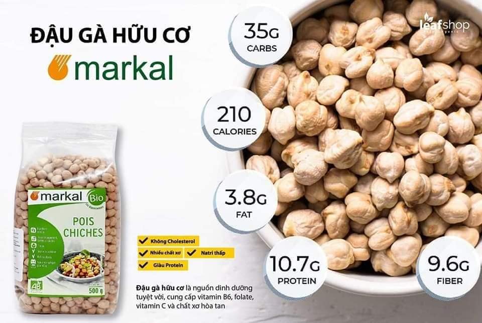 Đậu Gà Hữu Cơ Markal 500g (Mẫu mới)