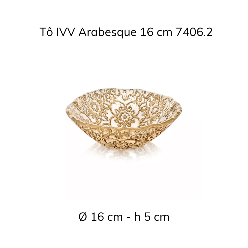 Tô Arabesque Individual Gold Leaf  IVV hàng chính hãng