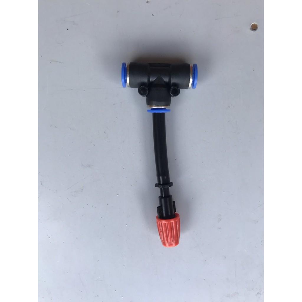BÉC PHUN SƯƠNG 1 HƯỚNG MÀU CAM KÈM NỐI NHANH T 8MM
