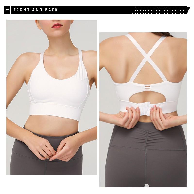 Áo ngực một mảnh chống sốc phong cách thể thao dùng để tập yoga