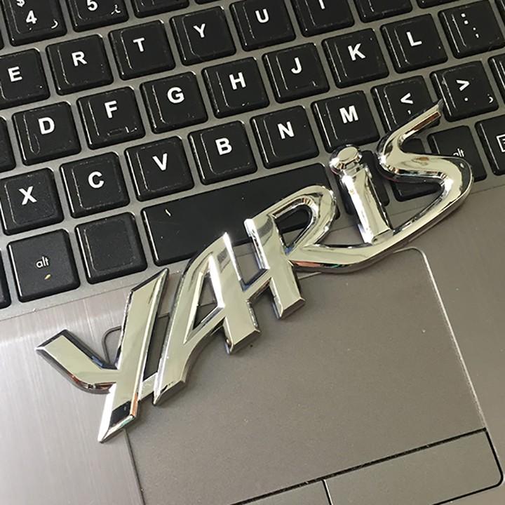 Logo Chữ Nổi YARIS Dán Trang Trí Đuôi Xe giá rẻ