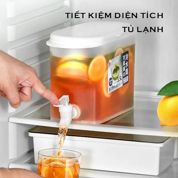 Bình Đựng Nước Tủ Lạnh Có Vòi, Giữ Nhiệt Tốt, Dung Tích 3.5L, Bình Đựng Trà Và Nước Trái Cây Phù Hợp Cho Các Bữa Tiệc