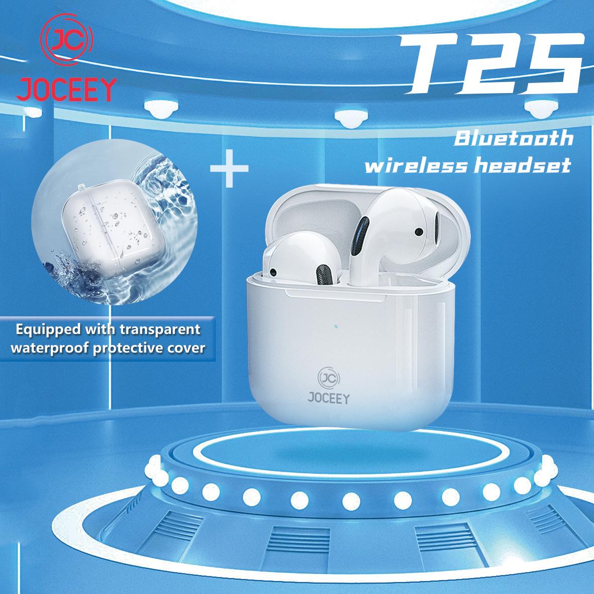 Tai nghe Bluetooth JOCEEY, Bluetooth không dây có micrô tích hợp Tai nghe không dây cho cuộc gọi thoại/âm nhạc/giọng nói/trợ lý Màu sắc: Bộ JOCEEYT25