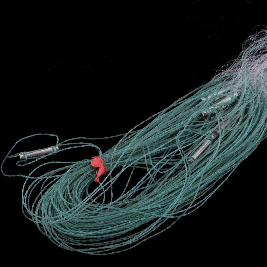 2pcs Fishing Fish Mesh Trap Nylon Fishing Gill Net Casting Nets