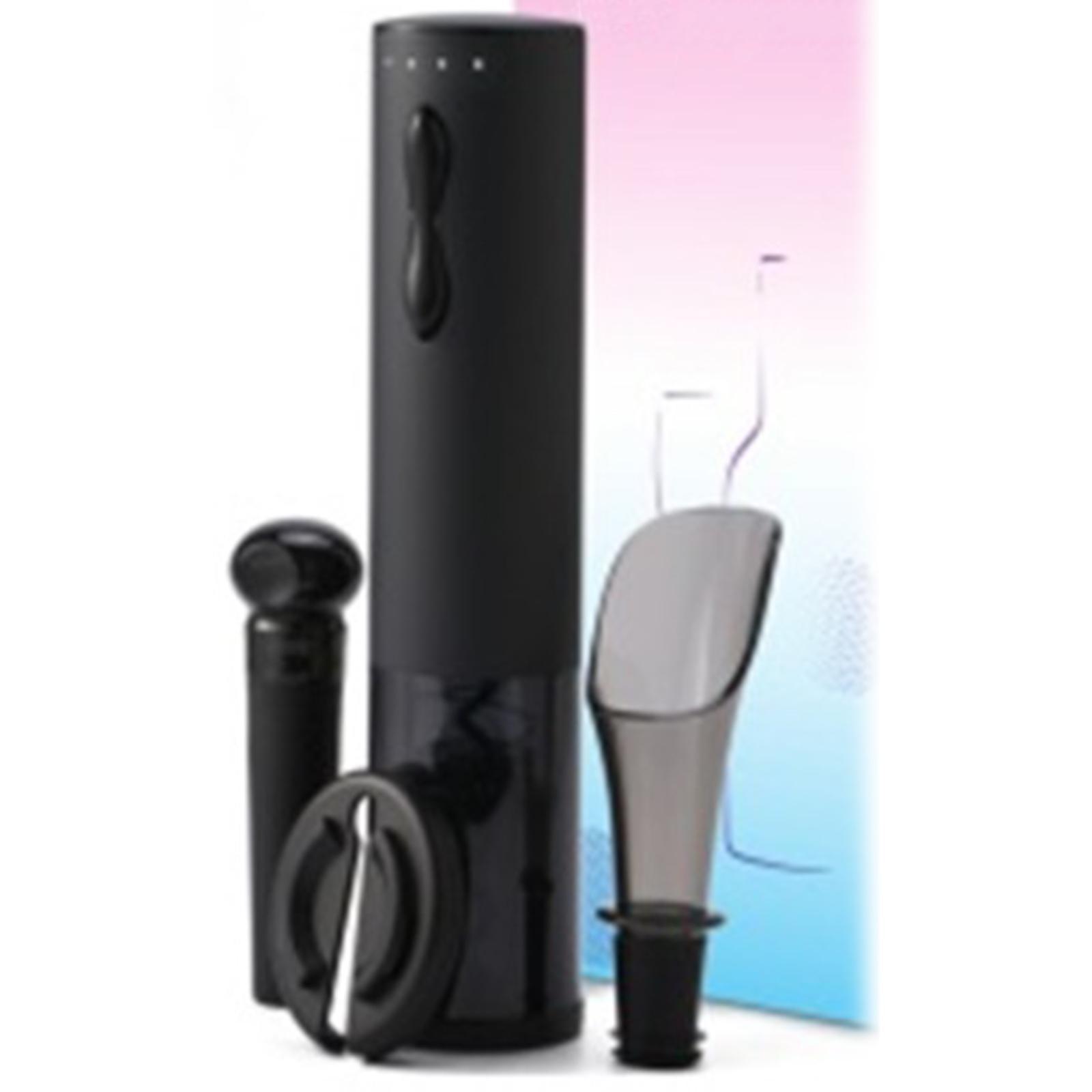 Gift Set, Stainless Steel Electric Bottle Opener/ Pourer/Vacuum