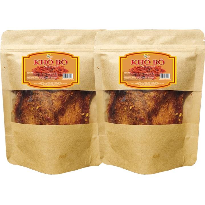 Khô bò miếng mềm cay ngon bịch 250G SKFOOD