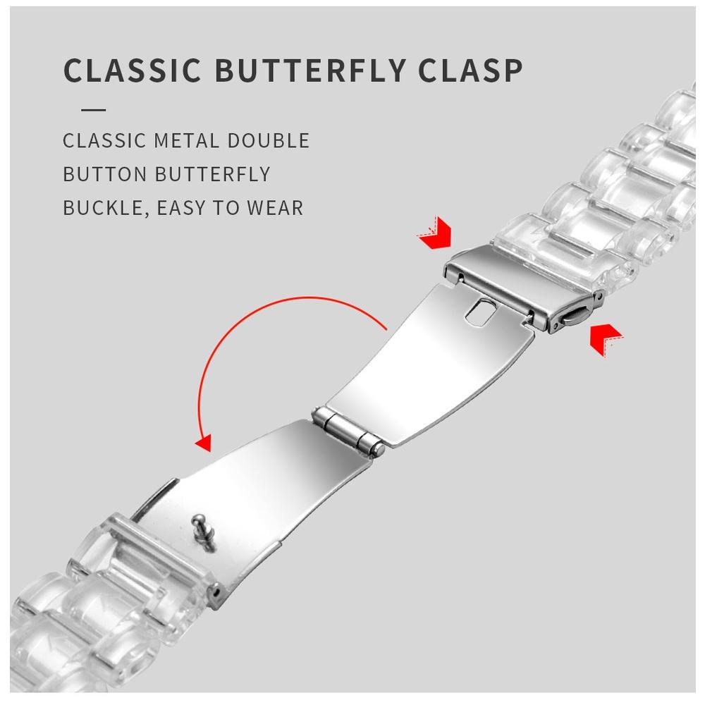 Dây Đeo Trong Suốt Cho Đồng Hồ Thông Minh Samsung Galaxy Watch Active 2 Galaxy Watch 3 41mm 45mm Galaxy Watch 42mm 46mm Galaxy Watch 4 40mm 44mm Galaxy Watch 4 Classic 42mm 46mm