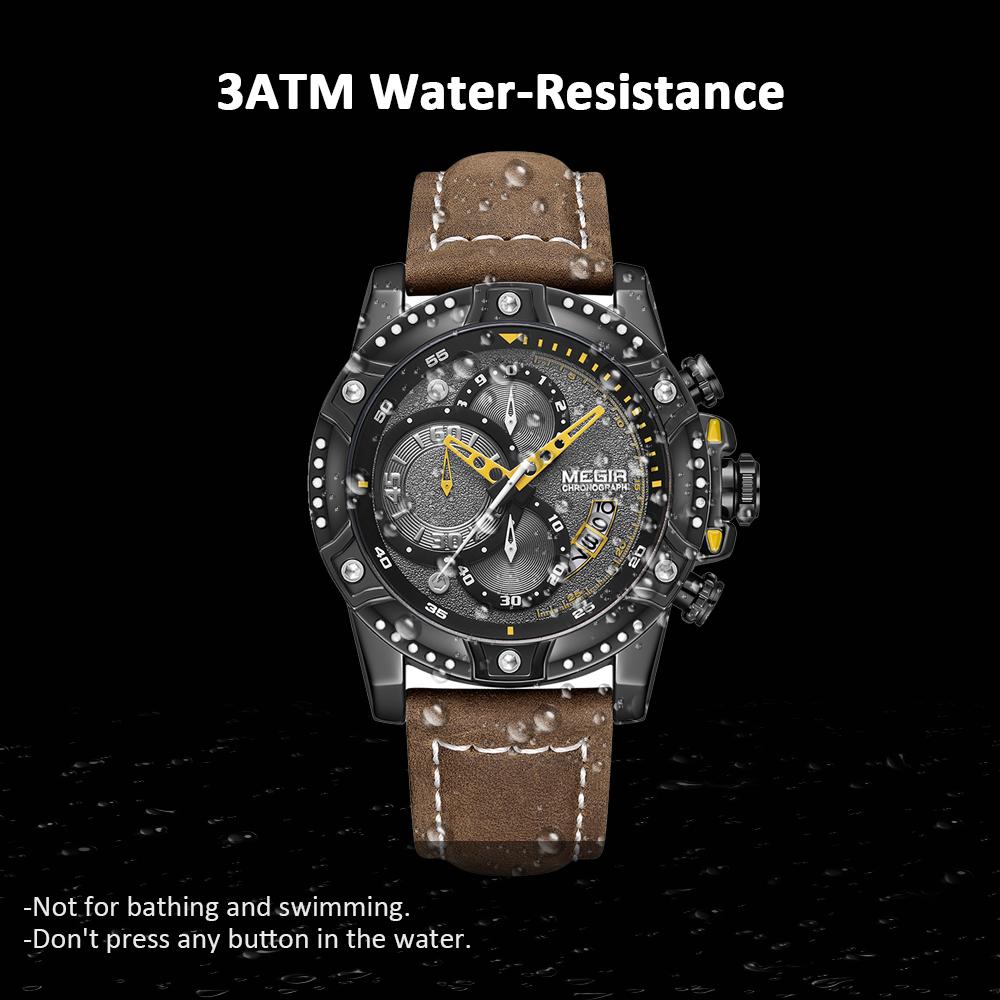 Đồng hồ đeo tay nam thể thao chống nước MEGIR 2130 chắc chắn