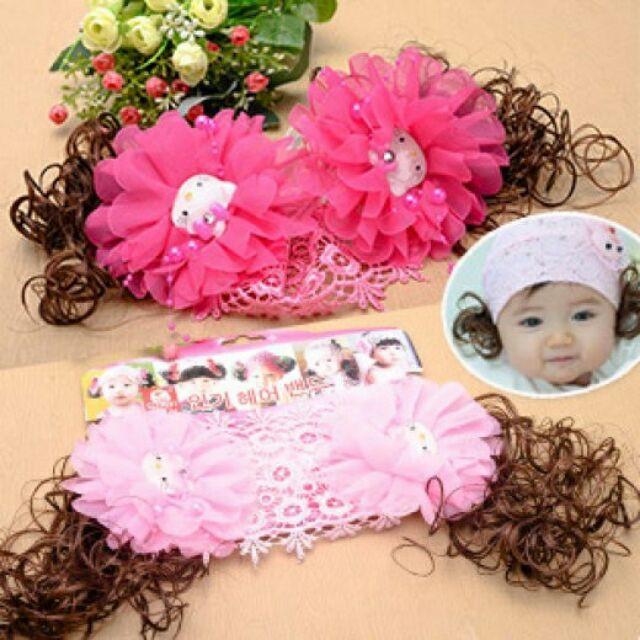 Combo băng đô và dây buộc tóc cho bé cao cấp