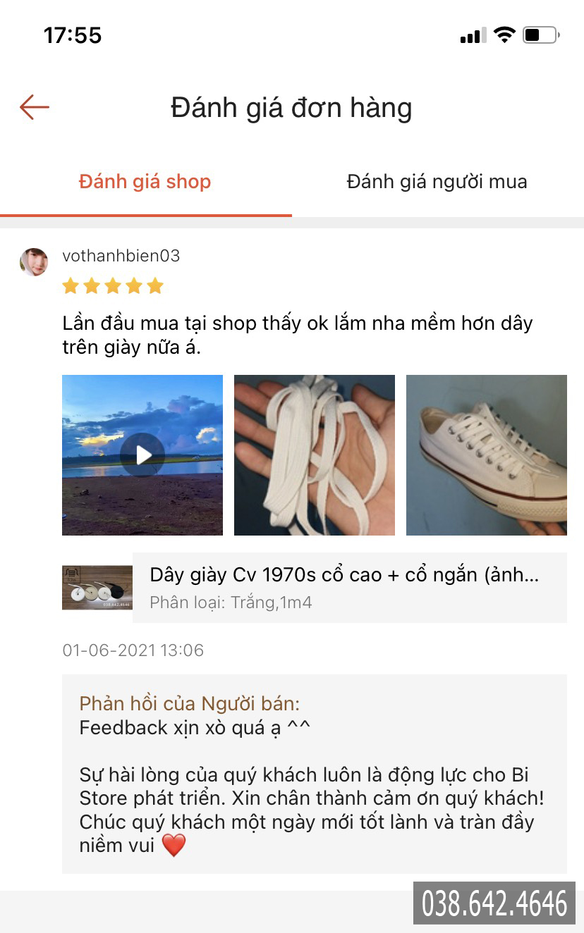 Dây giày Cv 1970s [bán theo cặp] (ảnh chụp thật)