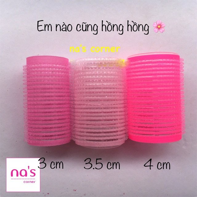 Lô quấn tóc tự dính cuốn uốn phồng tóc mái nhựa (1 cái)