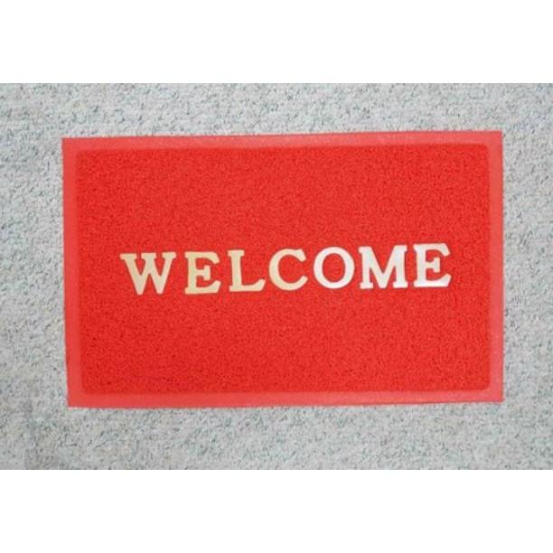 Thảm nhựa chùi chân Welcome 40x60cm. Thảm welcome nhựa rối