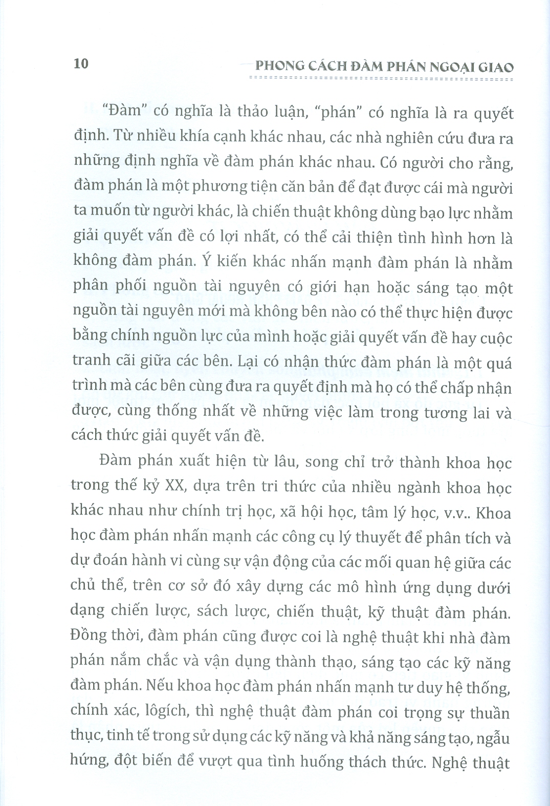 Phong Cách Đàm Phán Ngoại Giao (Sách chuyên khảo)