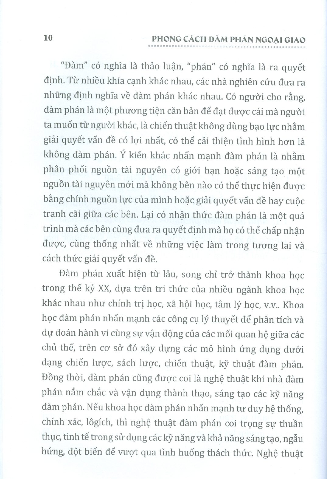 Phong Cách Đàm Phán Ngoại Giao (Sách chuyên khảo)