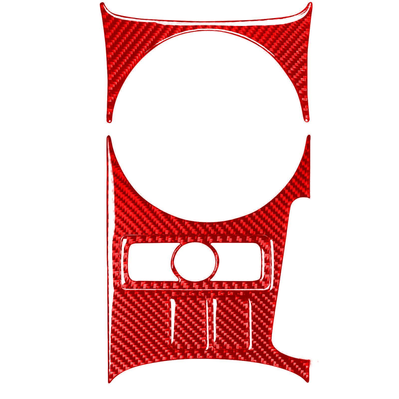 Carbon Fiber Center Console Gear Panel Cover Replacement for