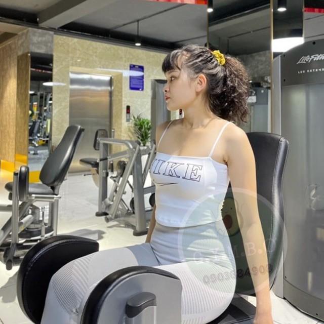 Áo 2 dây nữ tập gym yoga sexy sẵn mút nâng ngực chống chảy xệ nhiều màu
