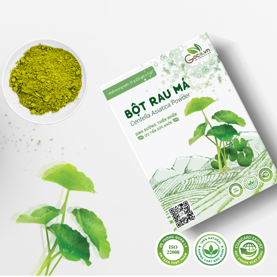 Bột rau má nguyên chất Goce - 72g
