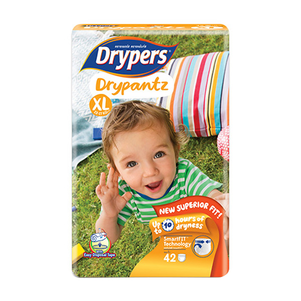 Tã quần trẻ em Drypers Drypantz XL 42 miếng (12 - 17kg)