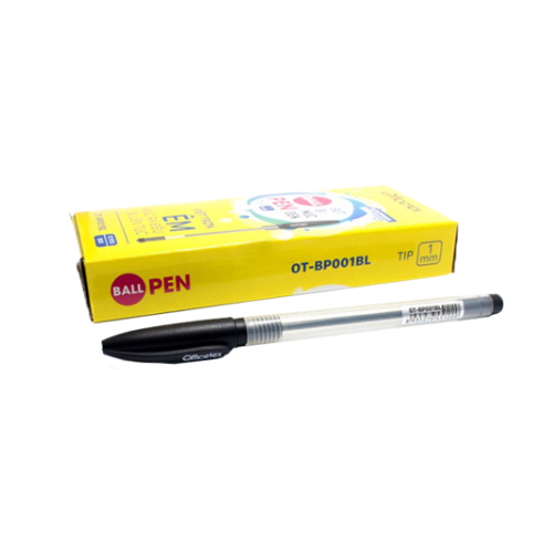 Hình ảnh Hộp 12 Cây Bút Bi Mực Đen Officetex - OT-BP001BL