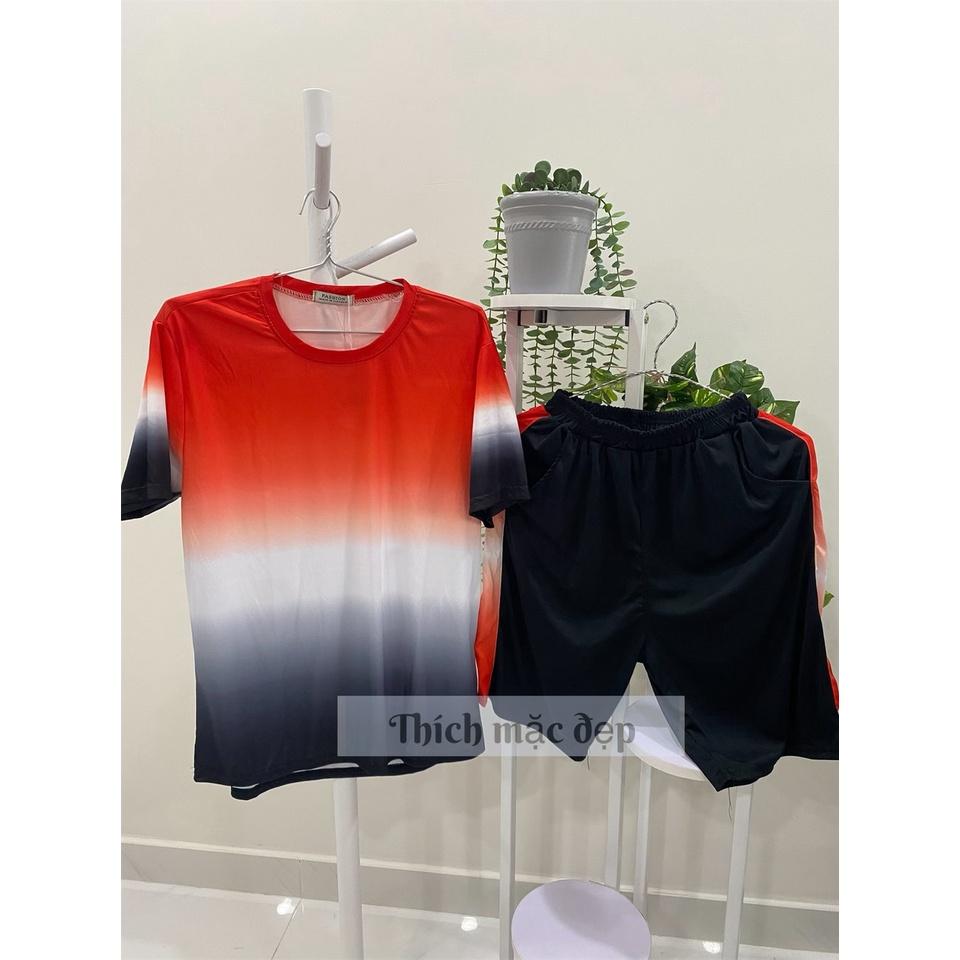 Đồ bộ quần áo nam loang màu thu đông thể thao thun cotton form rộng quần đùi style hàn quốc ngầu 05 màu