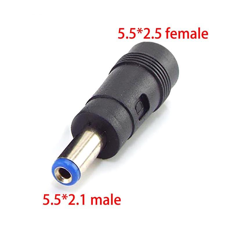 Đầu Chuyển Đổi Nguồn DC Sang Đầu Đực 5.5X2.5mm Sang 5.5*2.1mm Cho Máy Tính Bảng