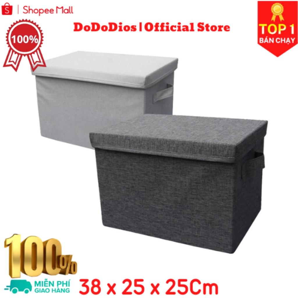 combo 2 hộp vải đựng đồ đa năng 38x25x25cm - chính hãng dododios