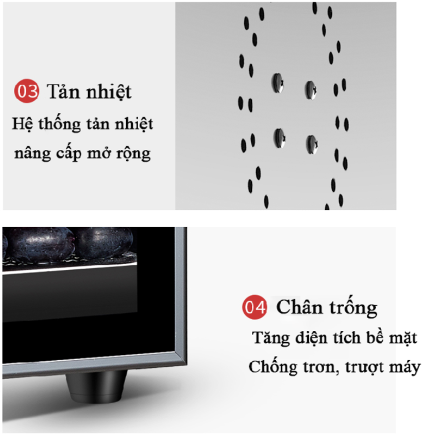 Máy sấy thực phẩm bảng điều khiển điện tử 12 tầng thương hiệu Septree ST-06 - Dung tích 45 lít - Hàng Chính Hãng